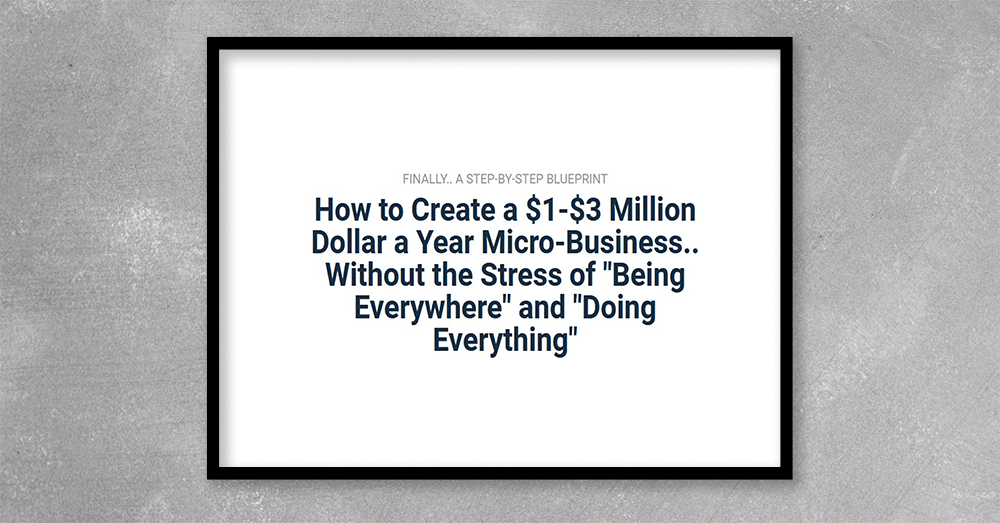 Ryan Lee – Micro-Business Workshop